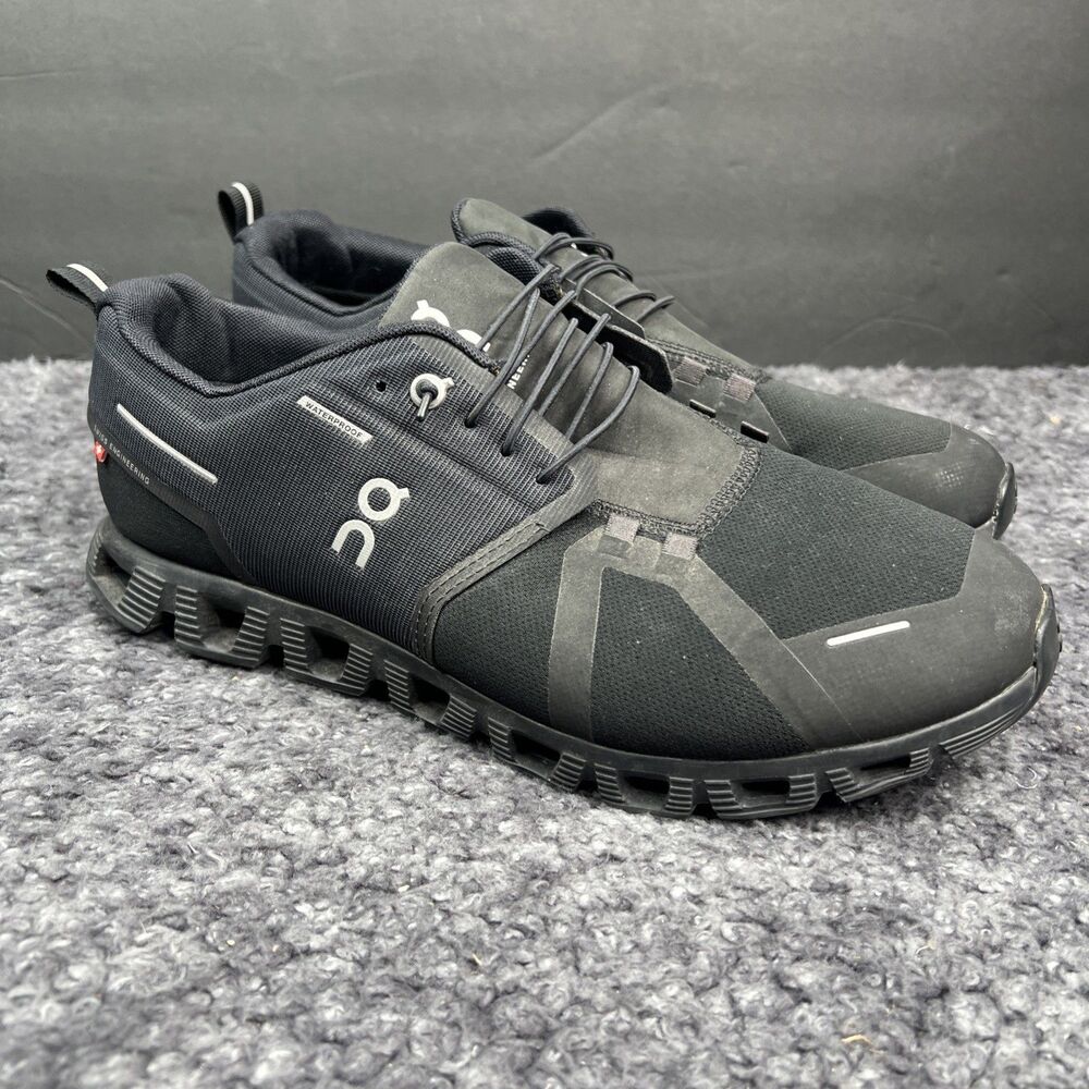 On Men's Cloud 5 Waterproof All Black 59.98842 Size 11